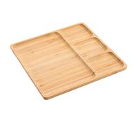 Plateau snack en bambou 28cm pour la présentation de snacks, sushis, salades pour la maison et la gastronomie