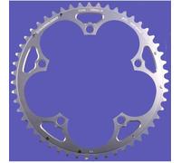 Plateau route 5bra 52dts d.135 campa exterieur argent alu 7075 stronglight (axe carre) 9-10v. Argent G