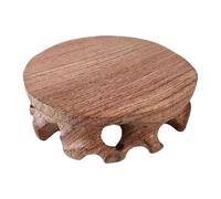 Plateau sur pied en bois - Support de ferme, petite plate-forme de décoration de vanité de salle de bain, base d'affichage de comptoir décorative, organisateur en bois massif | Étagère d'appoint de co