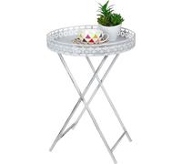 Plateau Table en métal blanc - 40x59 cm