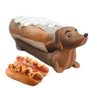 Plateau teckel | 21,6 cm | Plateau à goûter au design accrocheur | Assiette à sandwich mignonne pour barbecue, collations, décoration d'intérieur pour fêtes, réunions de famille