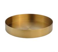 Plateau tendance en acier inoxydable parfait pour l'affichage et le rangement de bijoux (18 cm)