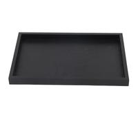 Plateau ¨¤ Th¨¦ Rectangulaire en Bois Noir Antid¨¦Rapant 30x20x2cm Solide pour CAF¨¦ Restaurant Maison H?tel Petit D¨¦jeuner Service Boissons et Aliments