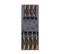 Plateau Thermoformé Rigide avec Composition d'Outils T205-7 Beta Tools Or