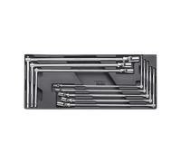 Plateau thermoformé Beta T63 C1-147 avec 8 clés à T beta 952 7-19 mm