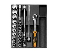 Beta T83 - Plateau thermoformé rigide avec composition d'outils