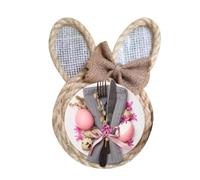 Plateau tissé pour lapin agricole, lapin agricole servant les plateaux tissés, assiettes décoratives pour salade, plateaux de service tissés - Décoration créative de lapins pour le dîner, Aperitiv