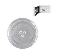 Plateau Tournant 25.5cm,Plateau Micro Onde, Assiette Micro Onde,Assiette Tournante en Verre Type Y pour Micro-ondes,plateaux tournants pour micro-ondes,Possède 3 Fixations Compatible