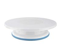 Plateau tournant à gâteau rond pour la décoration |Support à gâteau rotatif antidérapant 11 pouces |Outil de cuisson DIY facile à essuyer pour la maison/fête |Matériau PP léger