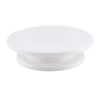 Plateau Tournant à Gâteau, Support à Gâteau Rotatif, Outils de Décoration de Base Antidérapants Tournant en Douceur pour la Cuisson de Biscuits de Pâtisserie Cupcake(Blanc)