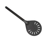 Plateau tournant à pizza - Spinner à pizza perforé pour four à pizza | Pelle à pizza tournante avec poignée en métal haute résistance