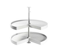 Plateau tournant blanc 2 niveaux pour module de cuisine Shelvo Pour module de 80 cm