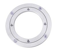 PLATEAU TOURNANT DE TABLE EN ALLIAGE D'ALUMINIUM ROBUSTE POUR TABLE RONDE POUR LA DÉCORATION DE GÂTEAUX ET STAND DE MONITEUR TV 8 POUCES ARGENT (6 pouces * H8,5 mm)