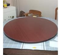 Plateau Tournant de Table en Bois, Lazy Susan Rond pour Table à Manger, Rotation 360° Fluide, Plateau de Service Résistant à la Chaleur pour Dîners de Famille et Banquets(Mahogany,90cm (36 in))