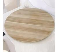 Plateau Tournant de Table en Bois, Lazy Susan Rond pour Table à Manger, Rotation 360° Fluide, Plateau de Service Résistant à la Chaleur pour Dîners de Famille et Banquets(Light Walnut,80cm (30 in))