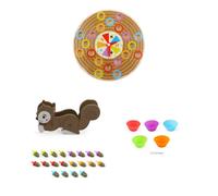 Plateau Tournant Éducatif Montessori En Bois, Jeu De Plateau D'Apprentissage Précoce, Jeu De Maths Aux Couleurs Assorties Pour Enfants, Cadeau