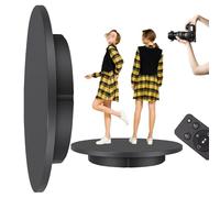 Plateau Tournant Électrique À 360°, 22/30/42/52/60 Cm, Avec Télécommande, Vitesse Et Angle Réglables, Faible Niveau Sonore, Grande Capacité De Charge, Pour Vitrines Et Photographie. ,42cm,Black