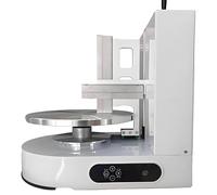 Plateau tournant électrique pour gâteau de 4 à 12 pouces, épandeur automatique de crème à gâteau et lisseur avec grattoir réglable, machine de décoration de crème au beurre pour glaçage de gâte white