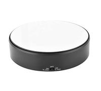 Plateau Tournant Electrique, Présentoir Rotatif à 360° du Miroir Diamètre 18cm Vitesse de Rotation Réglable pour Présentation de Bijoux Montres Produits Numériques