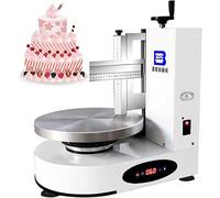 Plateau tournant électrique rotatif réglable de 35 cm pour gâteaux de 10,2 à 30,5 cm, pour gâteau d'anniversaire automatique, étalement de crème de revêtement, polisseuse