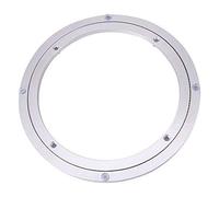 Plateau tournant en alliage d'aluminium lisse 25 cm pour meubles, support rotatif pour gâteau, platine pivotante pour écran ou décoration, patin rotative pour cuisine ou kaleidosco