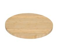 Plateau Tournant en Bambou "Rainuré" 35cm Naturel