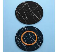 Plateau tournant en bois à rayures noires de 61 cm, 81,3 cm, 101,6 cm pour table de salle à manger et centre de table de cuisine, grande assiette de service pivotante (95 cm)