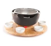 Plateau tournant en bois Barbecook + 6 bols en céramique G