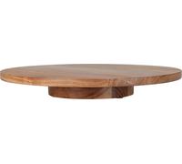 Plateau tournant en bois d'acacia massif - Ø 37 cm - Plateau de service à tourner