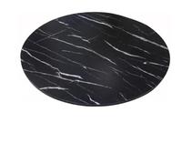 Plateau tournant en bois de 30 po et 36 po, grand plateau de service Lazy Susan, table à manger ronde, plateau pivotant à 360 °(Black,80cm/30")