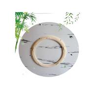 Plateau tournant en bois de marbre blanc de 30 cm - Petit plateau de service rotatif en bois massif pour tables de salle à manger plateau rond parfait pour recevoir et servir