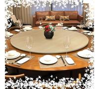 Plateau Tournant en Bois Lazy Susan Rond Plaque De Service Rotatif Table À Manger Grand Plateau De Service Assiette Rotative Pour La Table À Manger(Wood,50cm(20"))