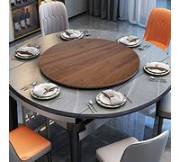 Plateau tournant en bois pour table de dîner - Plateau de service rond pour une utilisation facile dans la cuisine, les fêtes et les buffets