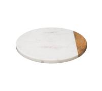 - Plateau Tournant Design "Geom" 30cm Blanc