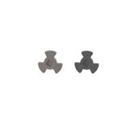 Plateau tournant en verre 27RB avec axe rotatif en Y for micro-ondes(2pcs)
