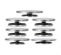 Plateau tournant fait main pour poterie et sculpture, plate-forme rotative en alliage d'aluminium avec rotation double face, base pivotante à 360 degrés pour céramique, bonsaï, (18 cm (moins de 12 cm)