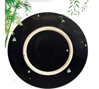 Plateau tournant for table à manger en bois massif (25, 30, 40, 50 cm)(Black,20inch(50cm))