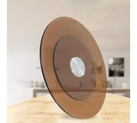 Plateau tournant Lazy Susan de 61 cm et 71,1 cm en verre trempé pour table de salle à manger, rotation à 360°, parfait pour les réunions de famille, les mariages, les banquets, assiette de service