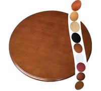 Plateau tournant Lazy Susan de 68,6 cm en bois pour table de salle à manger, plateau rond lisse et silencieux, couleur thé parfumée, diamètre 80 cm