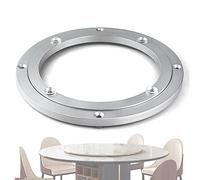 Plateau tournant Lazy Susan en aluminium, Roulement de platine en alliage d'aluminium avec roulements à billes et coussin en caoutchouc, diamètre 12-100 cm(45 cm)