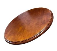Plateau tournant Lazy Susan en bois de 61 cm avec base antidérapante et roulements silencieux pour table de salle à manger, plateau rotatif de 114,3 cm pour un service facile