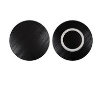 Plateau tournant Lazy Susan en marbre noir - Plateau de service rotatif de 80 cm avec roulements silencieux pour centre de table à manger - Parfait pour recevoir et servir