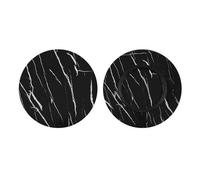 Plateau Tournant Lazy Susan Pour Table À Manger 50-100 CM, Plateau Rotatif Anti-Dérapant Résistant Aux Rayures, Rotation 360° Fluide Pour Tables Rondes Et Carrées, Fêtes(Black pattern,90cm/36in)