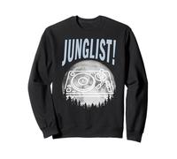 Plateau tournant Moon Drum and Bass DJ Jungle Music EDM Junglist Sweatshirt