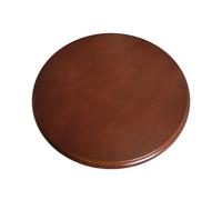 Plateau tournant multicolore de 61 cm en bois rotatif à 360° pour table de salle à manger, centre de table, décoration de table de cuisine, finition noyer, parfait pour le divertissement