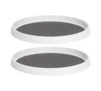 Plateau tournant, organiseur d'assaisonnement à plateau rotatif - Support de rangement antidérapant for cuisine, réfrigérateur, garde-manger, table de salle de bain, maquillage