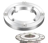 Plateau tournant pivotant avec roulement, Plateau tournant Lazy Susan en alliage d'aluminium avec base pivotante et roulement à billes, argent, plusieurs tailles(60 cm)
