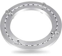 Plateau Tournant Pivotant en Alliage D’Aluminium Robuste Roulement Rotatif Table à Manger Ronde Plaque Pivotante Lisse pour Salon Professionnel De Service De Table, Plaque Piv, Silver, 45cm