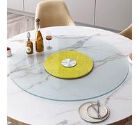 Plateau tournant pivotant Lazy en Verre trempé Rond, Plateau de Table à Manger, Grand Support Rotatif pour la Maison, Plat de Service de Cuisine, Organisateur de Table, Porte-épices pour Ban