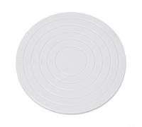 Plateau tournant pour décoration de gâteaux, mini plateau tournant en plastique avec facilité pour glaçage, biscuits, décoration de gâteaux, plateau tournant à colorier (blanc)